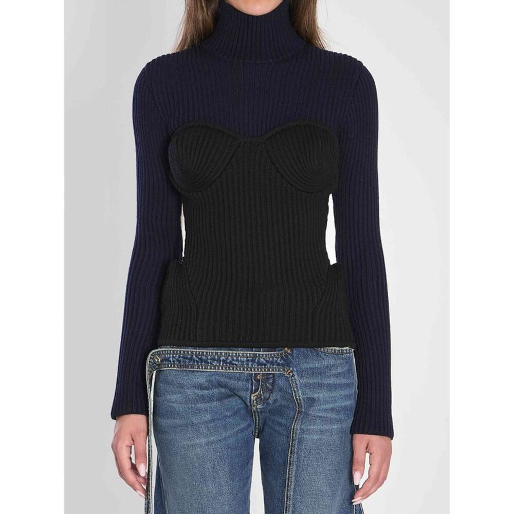 Jean Paul Gaultier Women Ribbed Knit Pullover